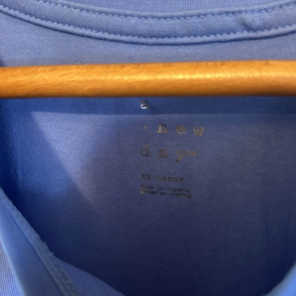 AA37 blue soft dress draw strings tie a new day XX Large - Picture 3 of 4